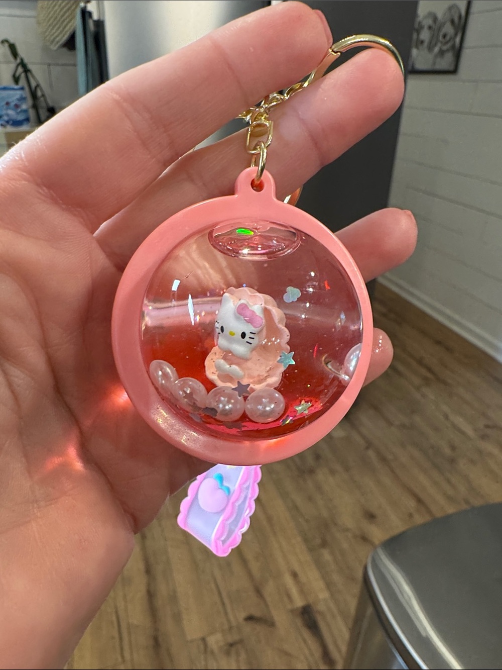 Pink Hello Kitty Bubble Keychain-FREE w/$100 purchase - Picture 2 of 6